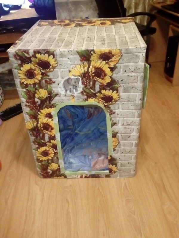 Cardboard kids house