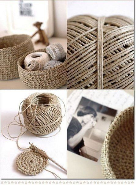 Crochet baskets