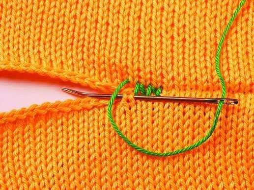 How to sew a knit side sewing product. Knitting stitches