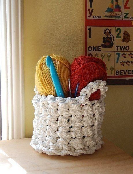 Crochet baskets