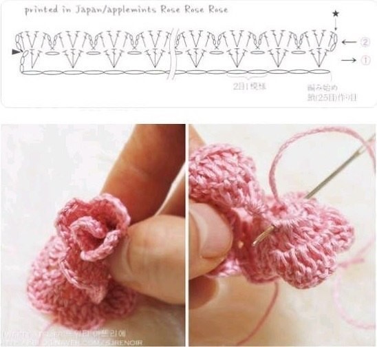 Crochet Rose Pattern