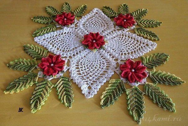 Holiday Servings Free Crochet Christmas Doily Pattern