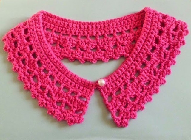 Easy Crocheted Collar Easy Crocheted Collar