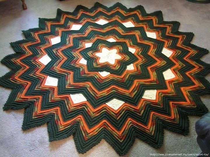 Six-Pointed Star Afghan pattern