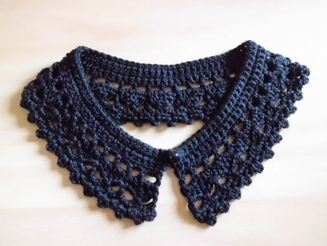 Easy Crocheted Collar Easy Crocheted Collar