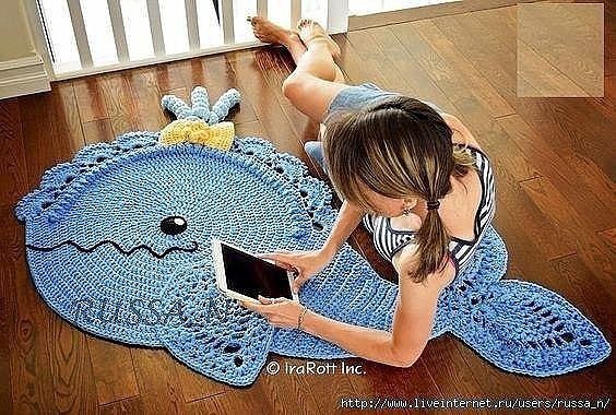 Joyce and Justin Whale Rug