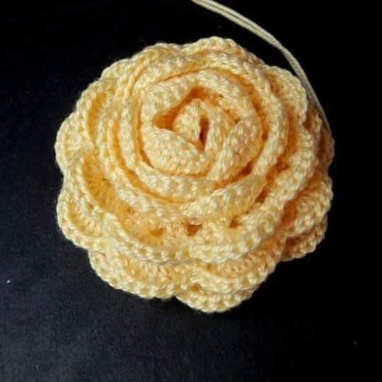 How to Crochet Rolled Up Rose