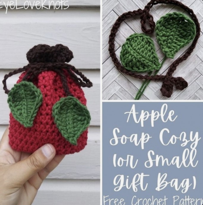 How to Create a Versatile Apple Soap Cozy and Gift Bag - Perfect for Small Gifts How to Create a Versatile Apple Soap Cozy and Gift Bag - Perfect for Small Gifts