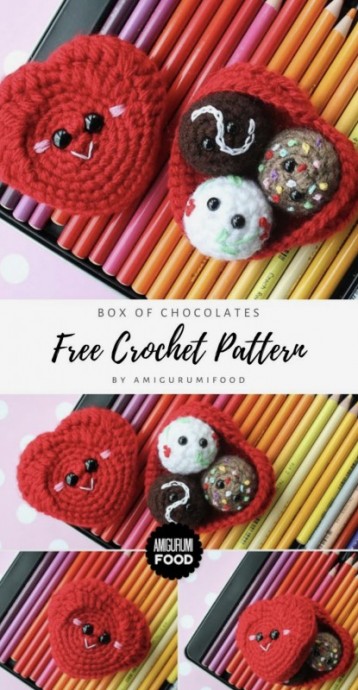 Create a Fun and Durable Crochet Box of Chocolates for Home Decor or Play Create a Fun and Durable Crochet Box of Chocolates for Home Decor or Play