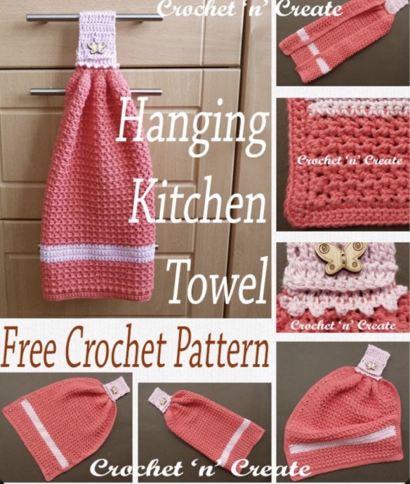 Crochet a Hanging Kitchen Towel