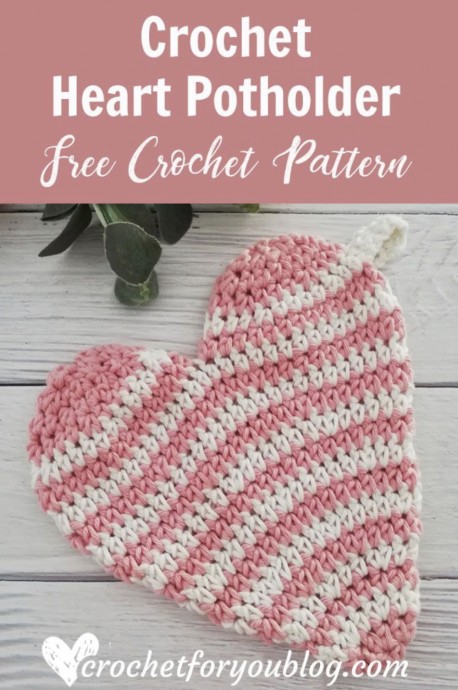 Crochet a Heart Potholder