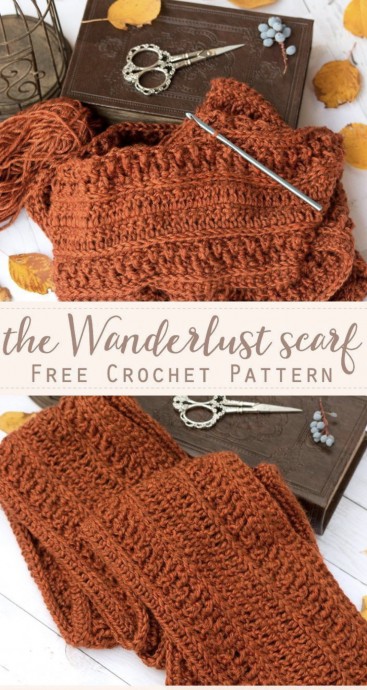 Stay Warm This Fall and Winter with the Beautiful Wanderlust Scarf Pattern