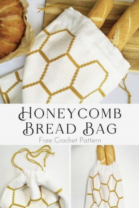 Create Your Own Cozy Crochet Honeycomb Bread Bag: Free Pattern and Materials List Create Your Own Cozy Crochet Honeycomb Bread Bag: Free Pattern and Materials List