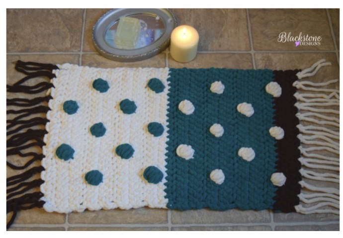 Super Cute Plush Pom Bath Mat