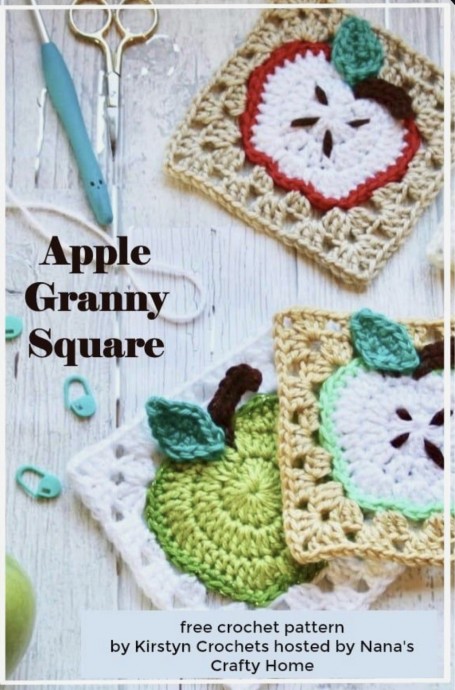 DIY Apple Granny Square