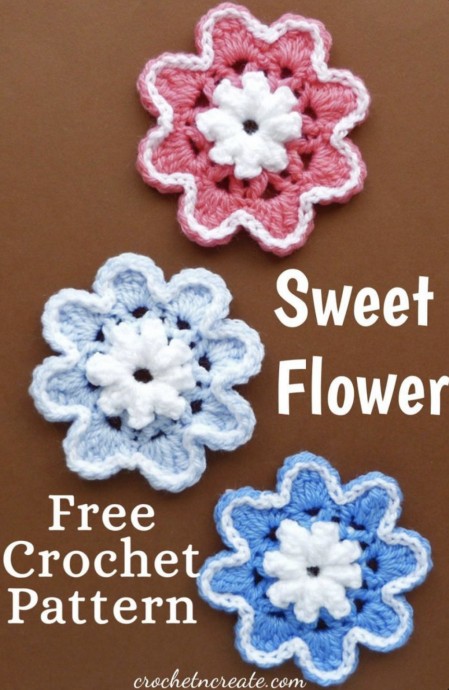 Sweet Crochet Flower