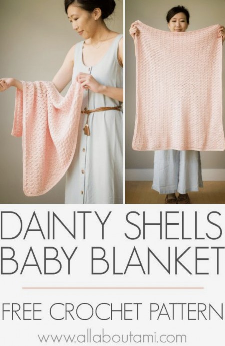 Beautiful Dainty Shells Baby Blanket