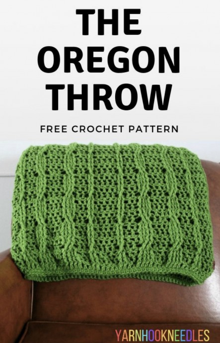 Easy Crochet Cable Throw
