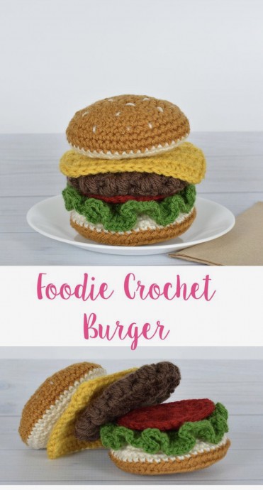 The Easy Foodie Crochet Burger