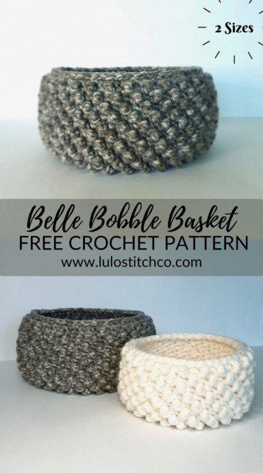 Create Your Own Perfect Bobble Basket with This Easy Crochet Pattern Create Your Own Perfect Bobble Basket with This Easy Crochet Pattern