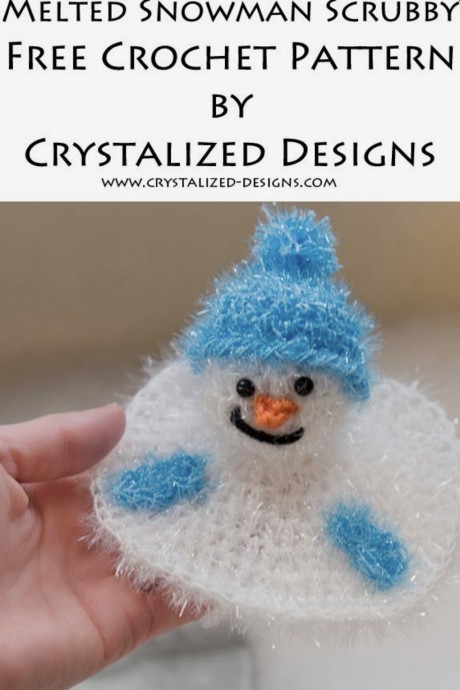 Cute Melted Snowman Scrubby