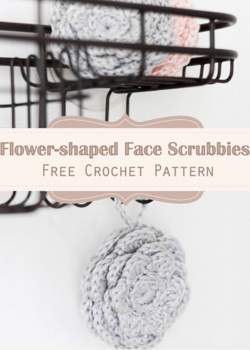 Flower Blossoms Crochet Face Scrubbies