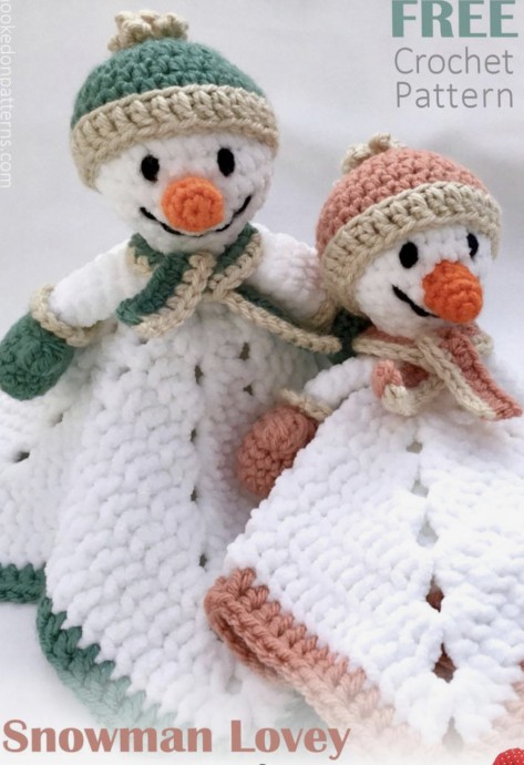 Crochet a Snowman Lovey