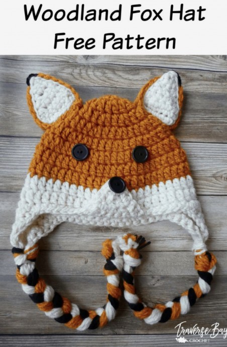 Woodland Fox Crochet Hat