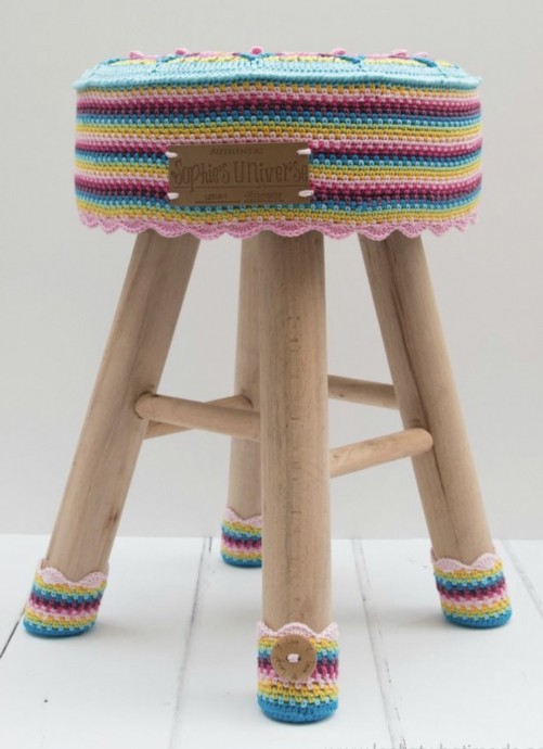 Beautiful Stool Cover And Socks