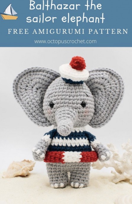 Crochet Balthazar The Sailor Elephant