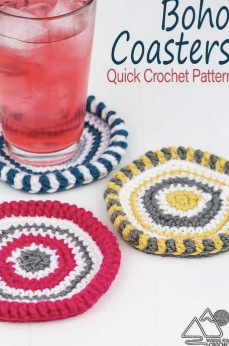 Create Beautiful and Functional Boho Crochet Coasters: A Beginner's Guide Create Beautiful and Functional Boho Crochet Coasters: A Beginner's Guide