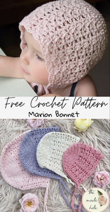 Create a Beautiful Crocheted Baby Bonnet for Spring and Summer Protection Create a Beautiful Crocheted Baby Bonnet for Spring and Summer Protection