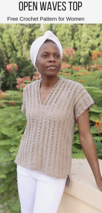 Exciting Project for Spring and Summer: The Open Waves Top Crochet Pattern Exciting Project for Spring and Summer: The Open Waves Top Crochet Pattern