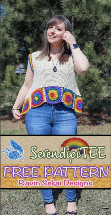 Create a Colorful Granny Square Border Top for Warm Seasons Create a Colorful Granny Square Border Top for Warm Seasons