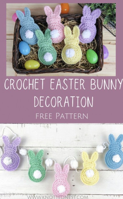Crochet an Easter Bunny Garland