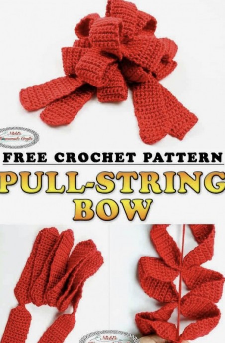 How to Crochet an Amazing Pull-String Bow