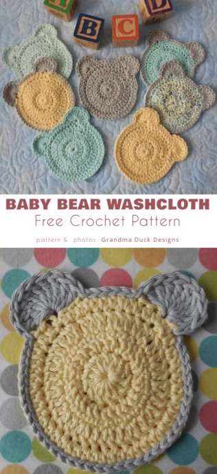 DIY Baby Bear Washcloth