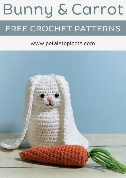 Crochet Bunny and Carrot
