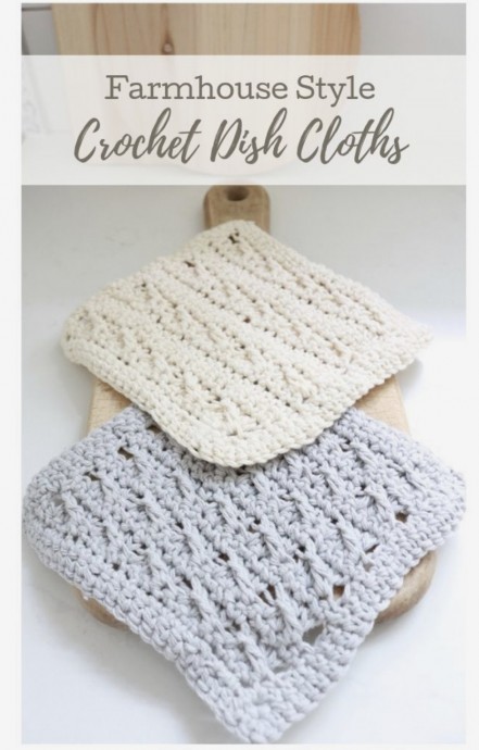 How to Make Farmhouse Crochet Dish Cloths