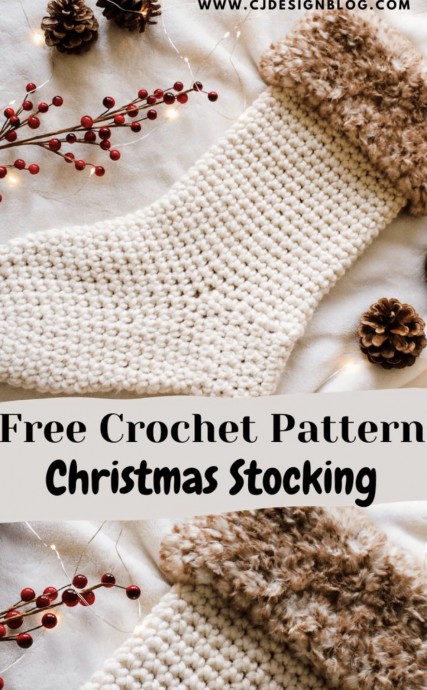 How to Crochet a Christmas Stocking for beginners
