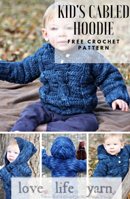 DIY Kid’s Cabled Hoodie