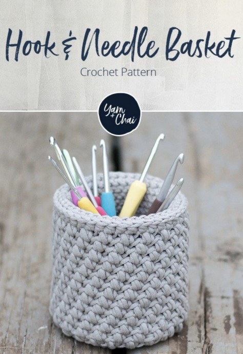 Create a Functional and Stylish Hook & Needle Basket for Your Craft Supplies Create a Functional and Stylish Hook & Needle Basket for Your Craft Supplies