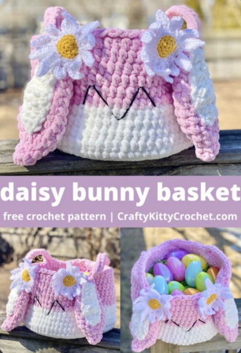 Darling Daisy Bunny Basket