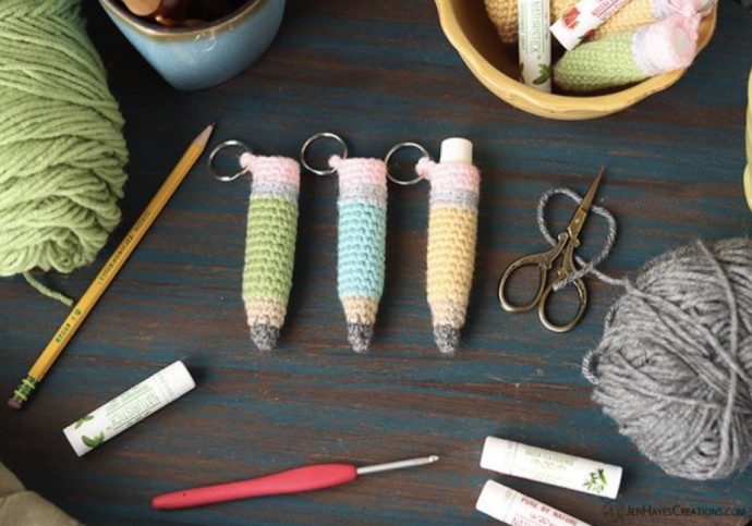 Crafting Crochet Pencil Chapstick Holders and Keychains - A Beginner's Guide to Homemade Gifts Crafting Crochet Pencil Chapstick Holders and Keychains - A Beginner's Guide to Homemade Gifts