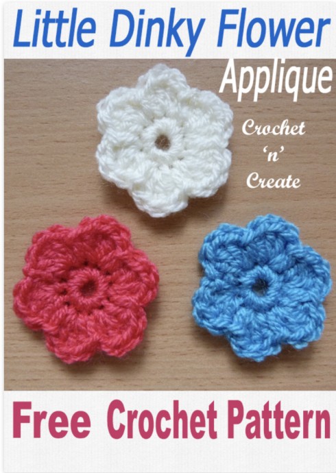 Little Dinky Flower Applique