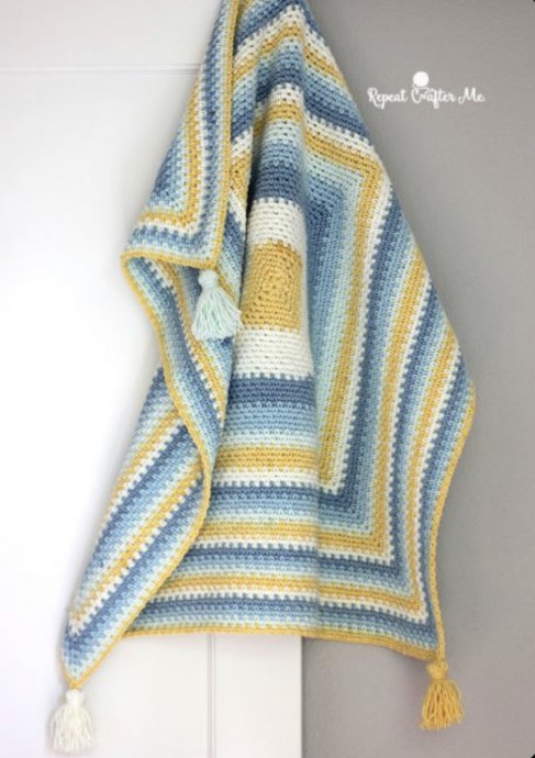 DIY Moss Stitch Blanket