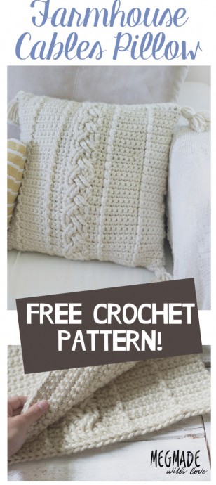 Create a Stunning Farmhouse Cables Pillow: Free Crochet Pattern and Materials List Create a Stunning Farmhouse Cables Pillow: Free Crochet Pattern and Materials List