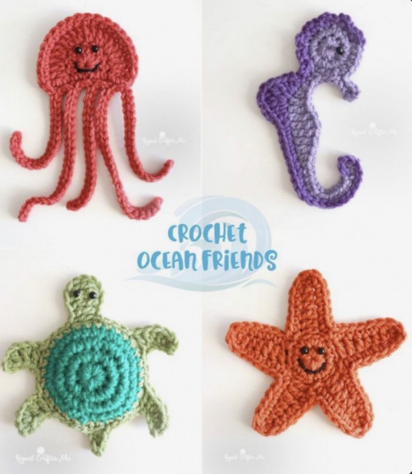 Create Beautiful Ocean Friends: A Crochet Guide for Unique Appliques and Embellishments Create Beautiful Ocean Friends: A Crochet Guide for Unique Appliques and Embellishments