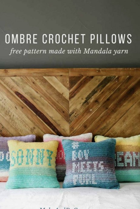 Easy Mandala Ombre Pillows