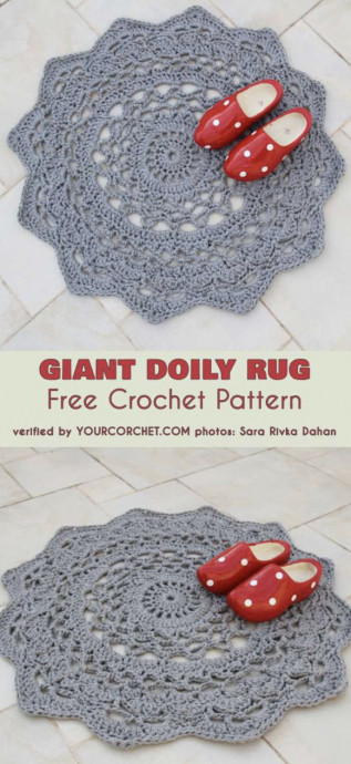 Create Your Own Lacey Giant Doily Rug: Easy Tutorial and Materials Needed Create Your Own Lacey Giant Doily Rug: Easy Tutorial and Materials Needed